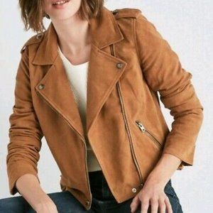 Suede Moto Jacket